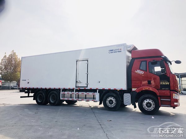 实拍解放J6P冷藏车 为啥不是气囊悬挂？