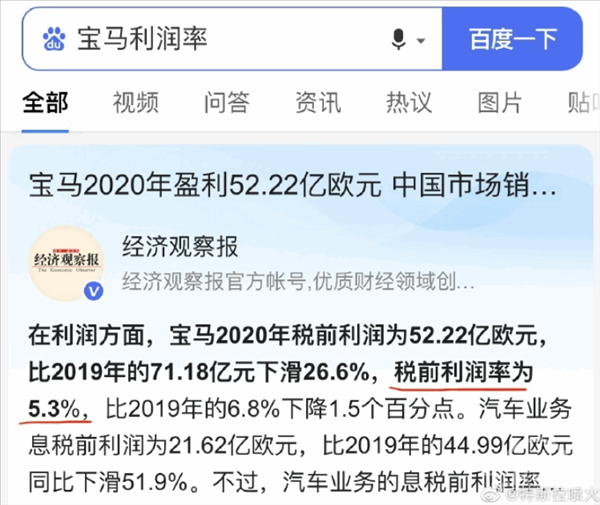 起诉网友诋毁 特斯拉官司中曝卖一辆车净赚6万！利润率是宝马5倍