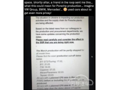 <b>保时捷部分车型面临减产甚至停产 官方称传闻不完全符合事实</b>