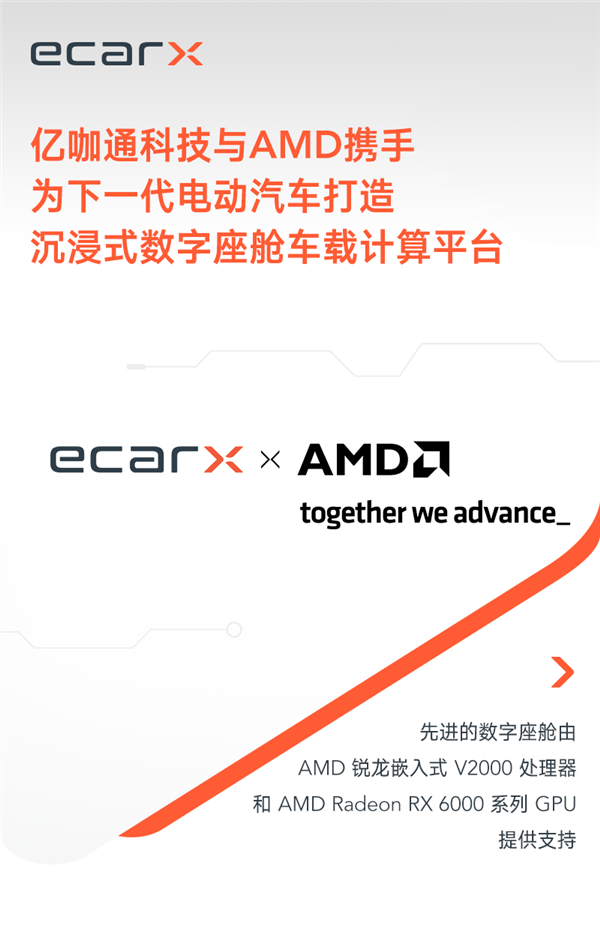 不止特斯拉 吉利亿咖通官宣牵手AMD：车机终于不卡了？