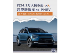 约24万人民币 起亚新Niro PHEV海外售价