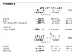 比亚迪电子：前三季度净利润12.37亿元